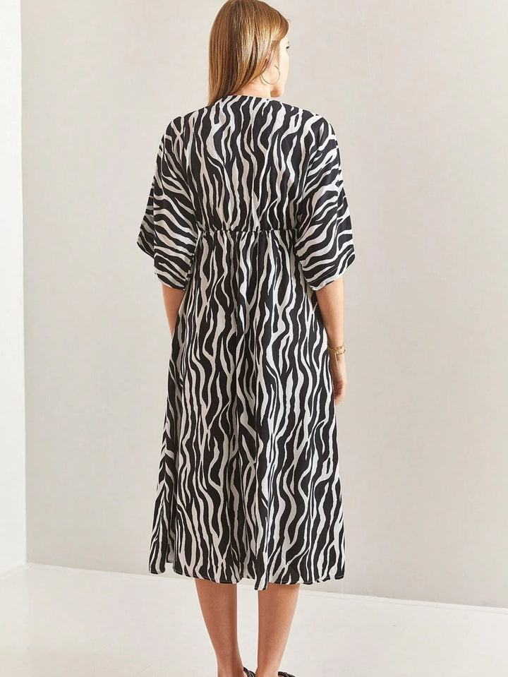 Rochie midi SHEIN, mix culori