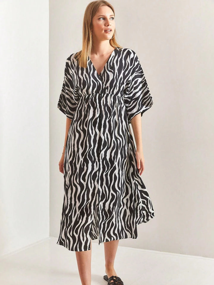 Rochie midi SHEIN, mix culori