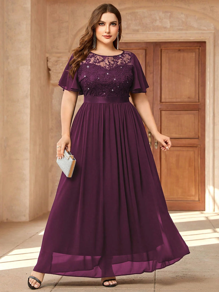 Rochie de ocazie SHEIN, vișiniu