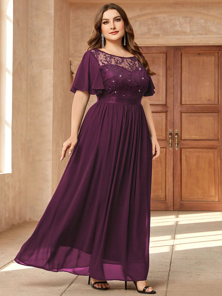 Rochie de ocazie SHEIN, vișiniu