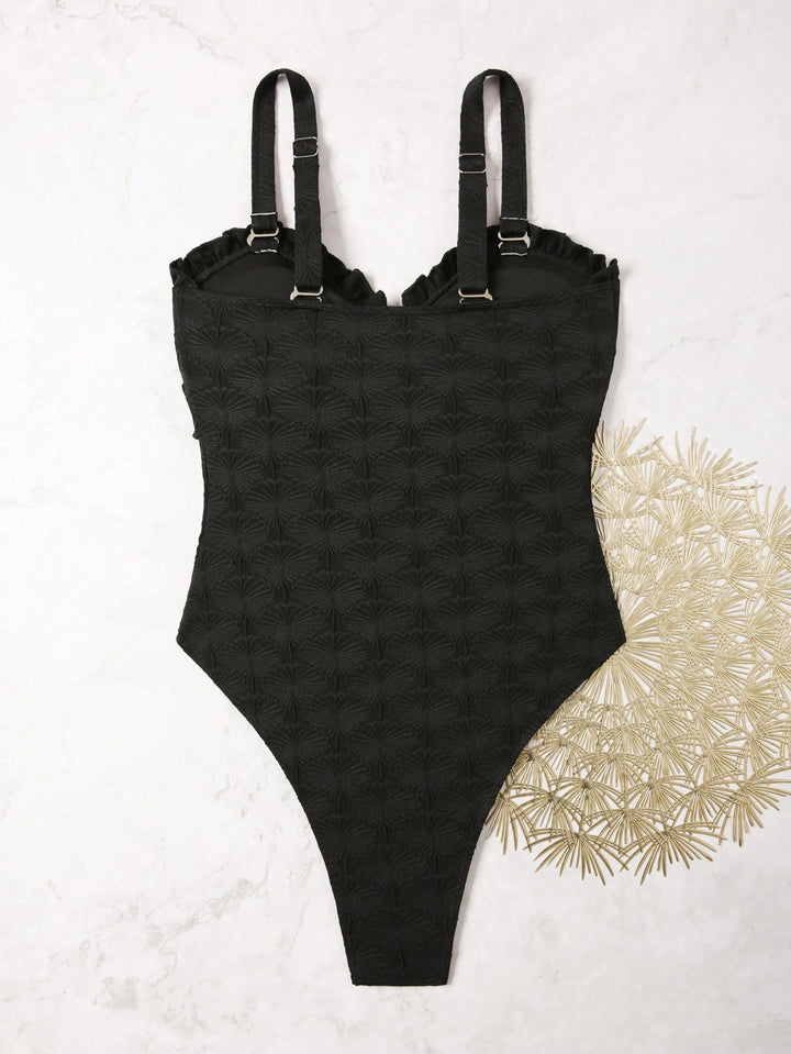 Costum de baie întreg SHEIN, negru