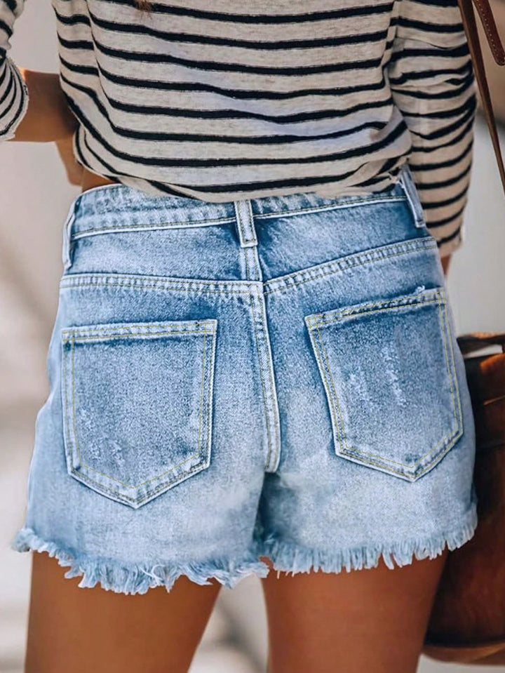 Pantaloni scurți SHEIN, albastru