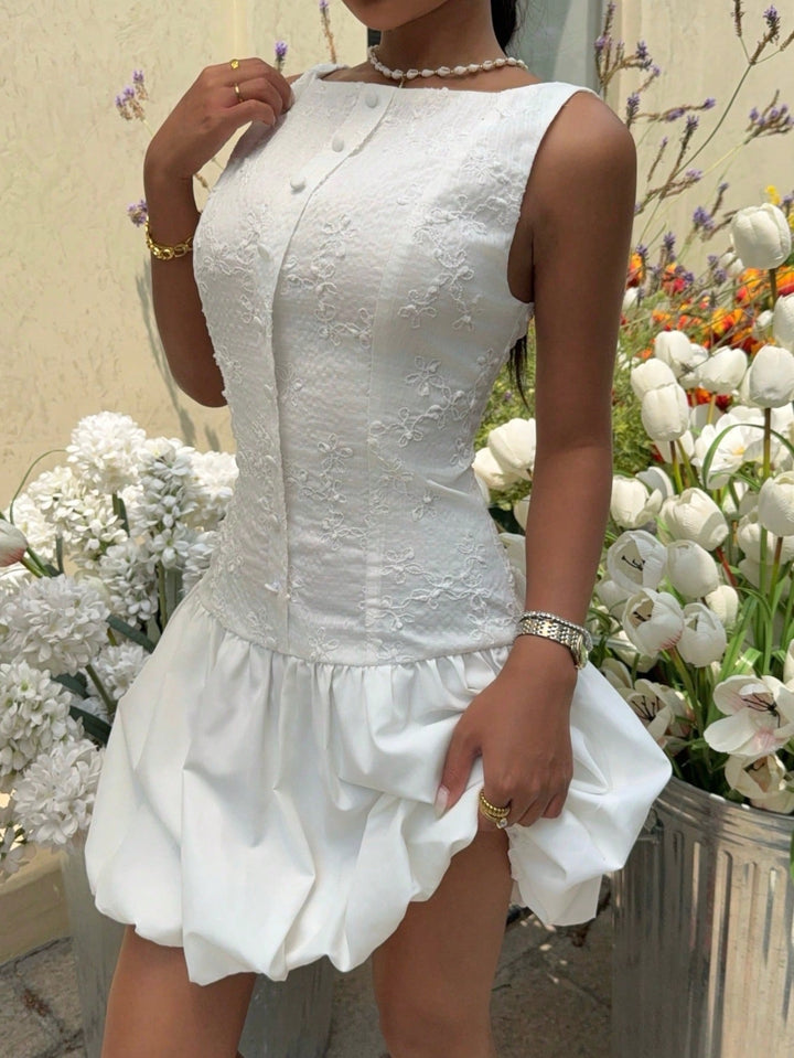 Rochie mini SHEIN, alb
