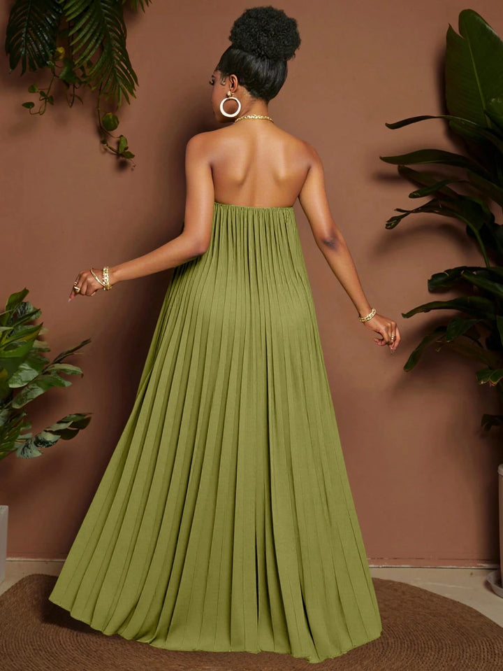 SHEIN maxi ruha, khaki