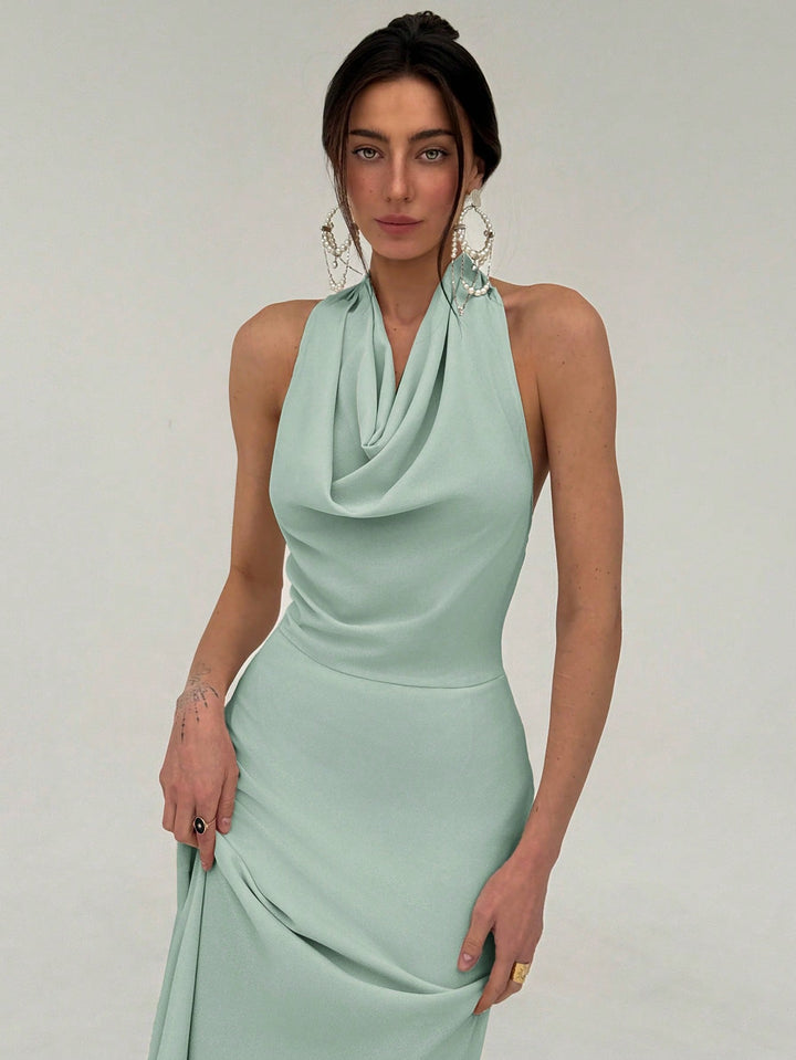 Rochie maxi SHEIN, verde
