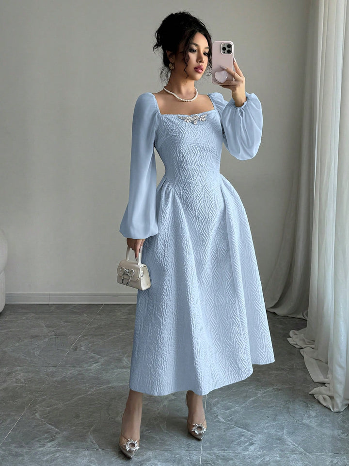 Rochie midi SHEIN, albastru