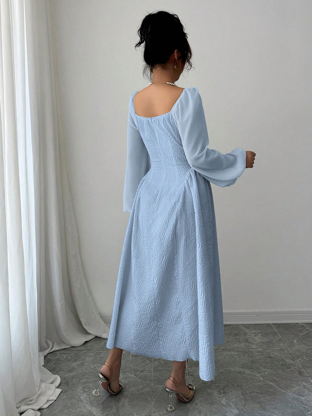 Rochie midi SHEIN, albastru