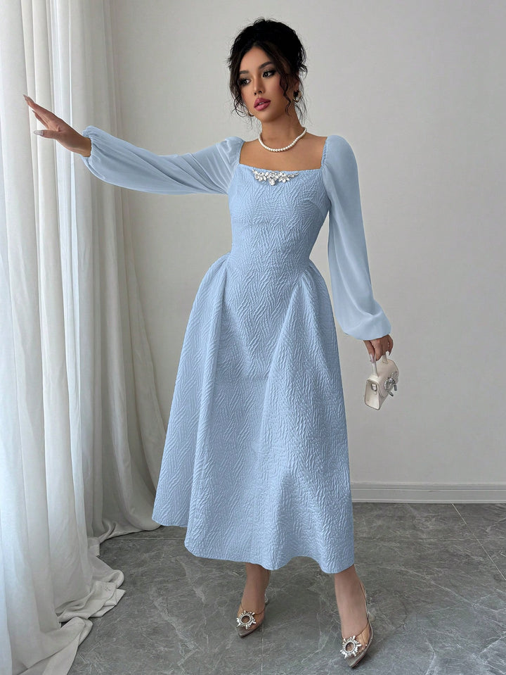 Rochie midi SHEIN, albastru