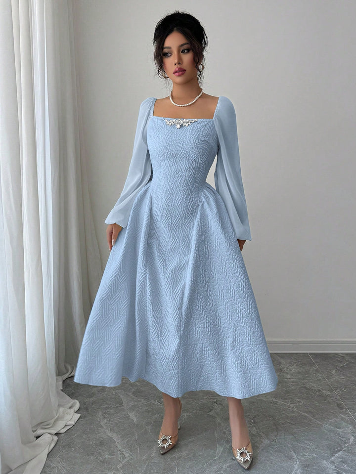 Rochie midi SHEIN, albastru