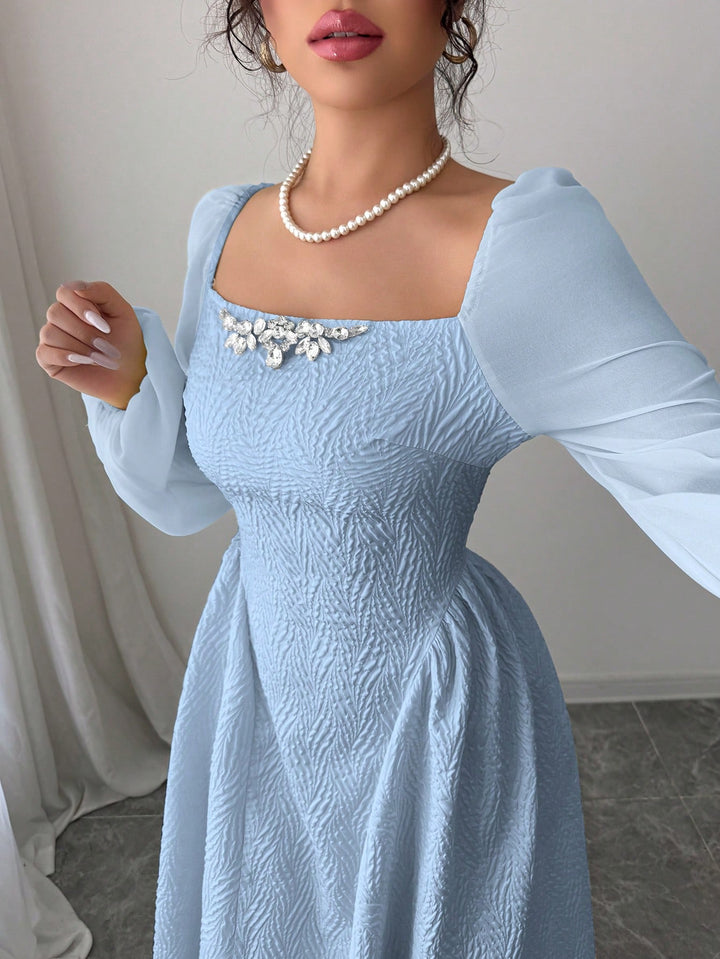 Rochie midi SHEIN, albastru