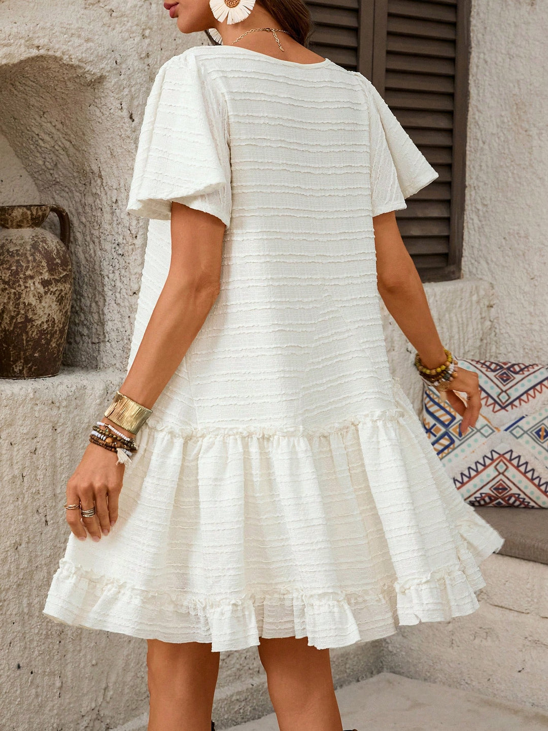 Rochie scurtă SHEIN, bej