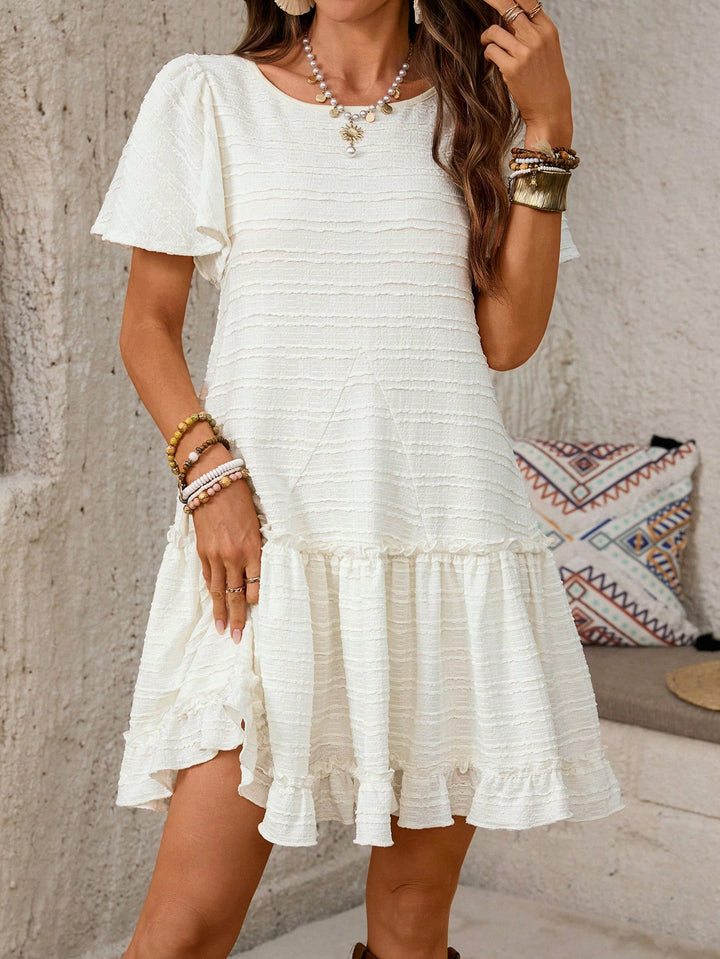 Rochie scurtă SHEIN, bej