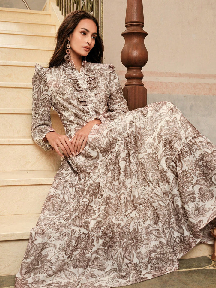 Rochie maxi SHEIN, maro