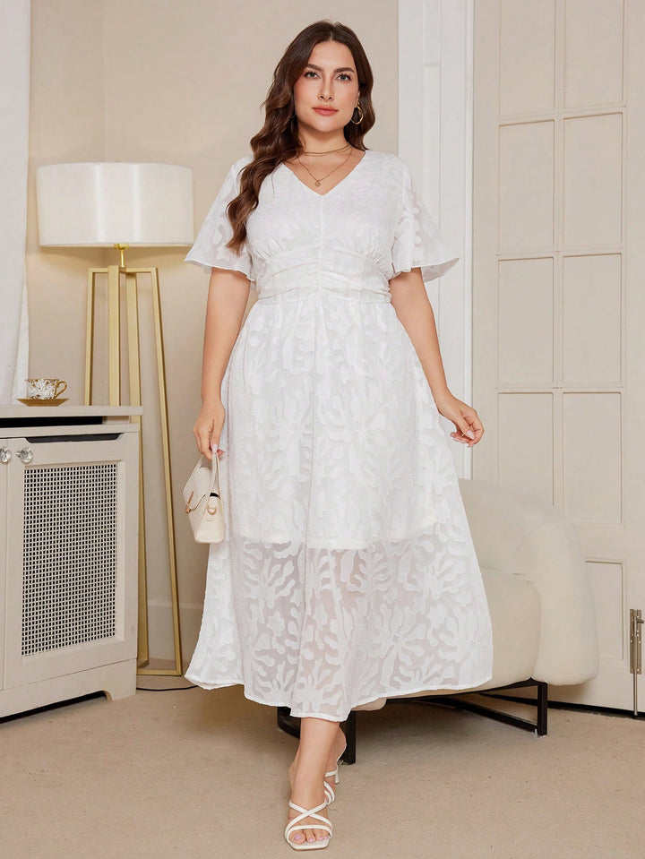 Rochie maxi SHEIN, alb