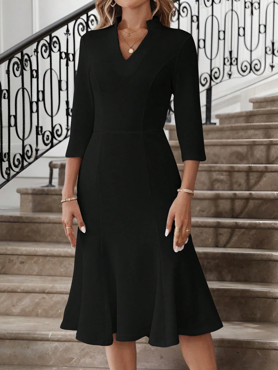 Rochie midi SHEIN, negru