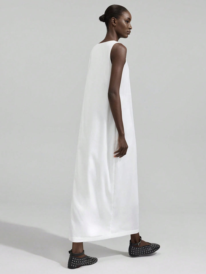 Rochie maxi SHEIN, alb