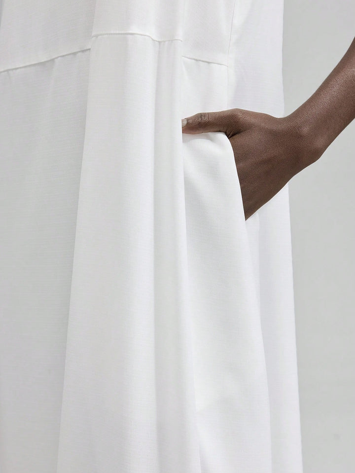 Rochie maxi SHEIN, alb