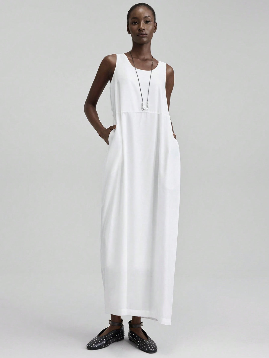 Rochie maxi SHEIN, alb
