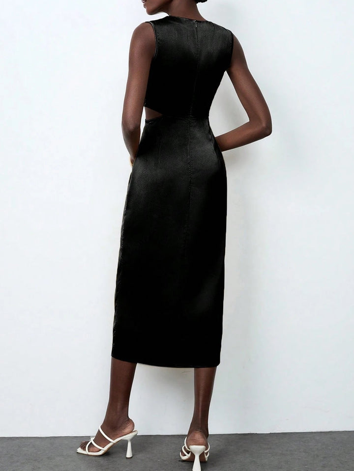 Shein maxi ruha, fekete