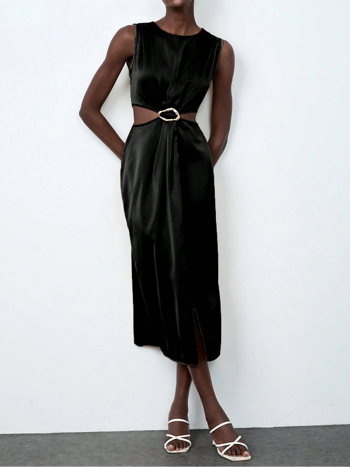 Shein maxi ruha, fekete