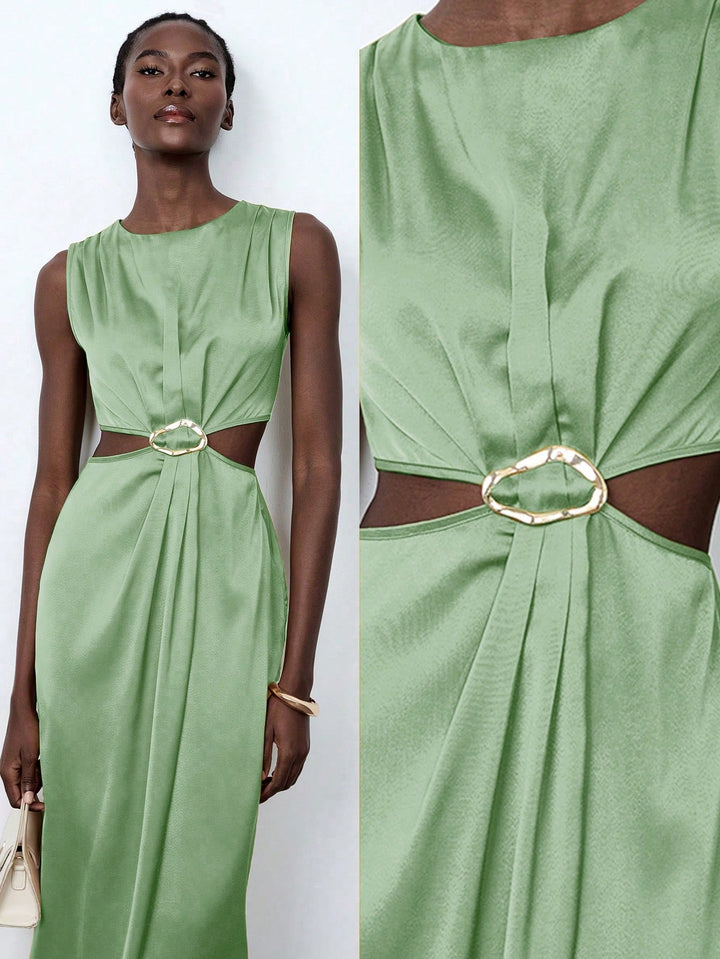 Rochie maxi SHEIN, verde