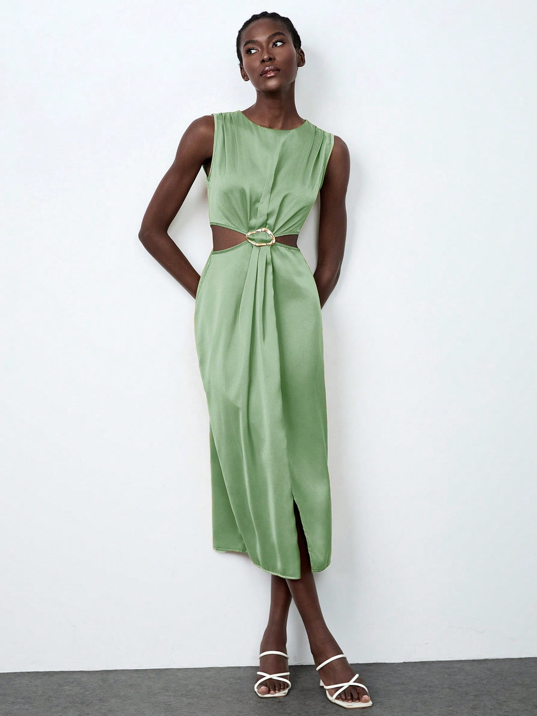 Rochie maxi SHEIN, verde