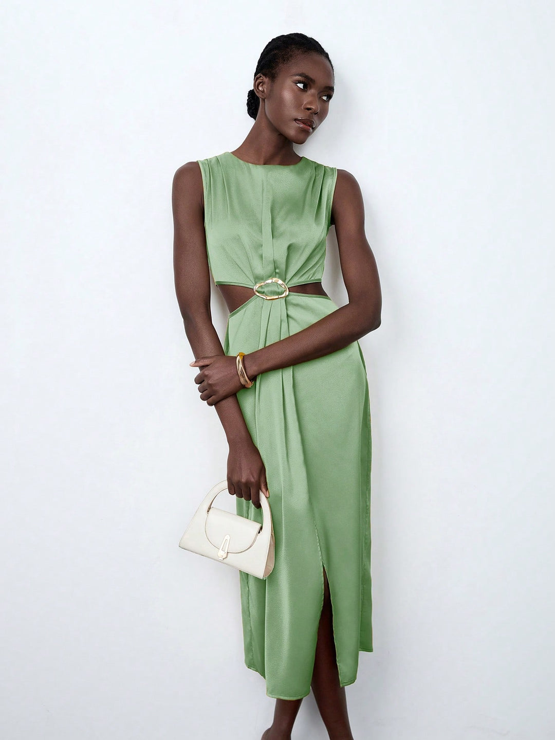 Rochie maxi SHEIN, verde