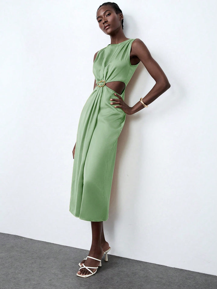 Rochie maxi SHEIN, verde