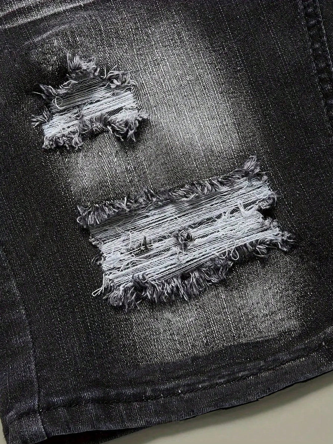 Pantaloni scurți de blugi SHEIN, gri
