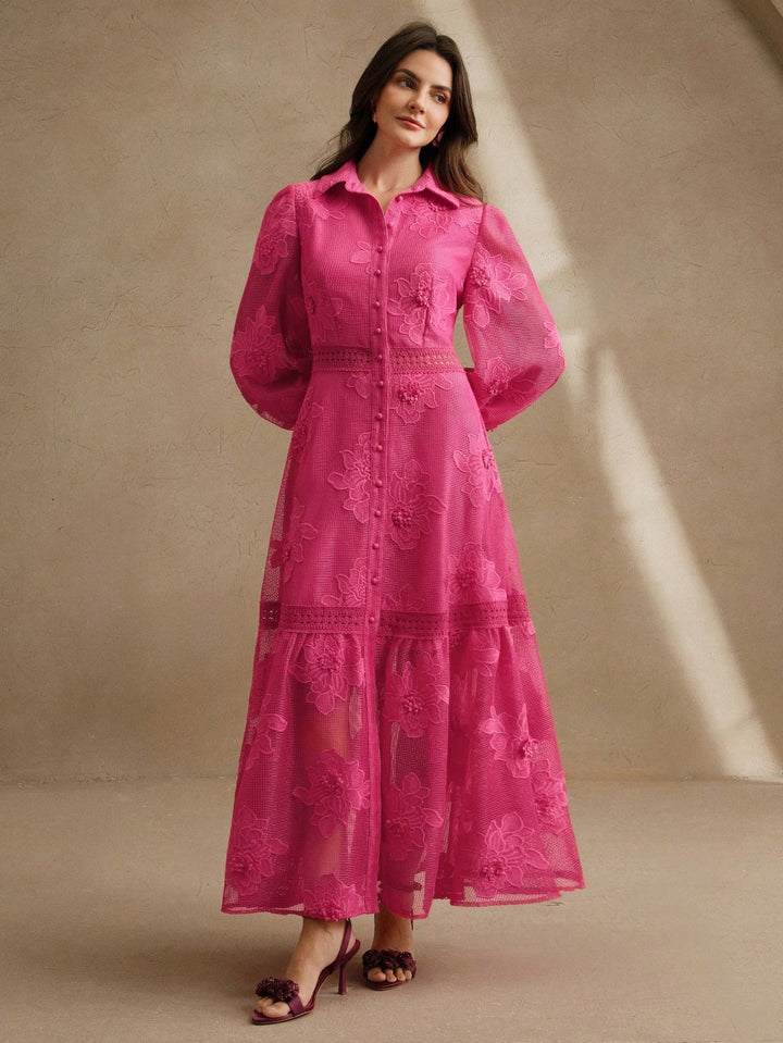 Rochie maxi SHEIN, roz