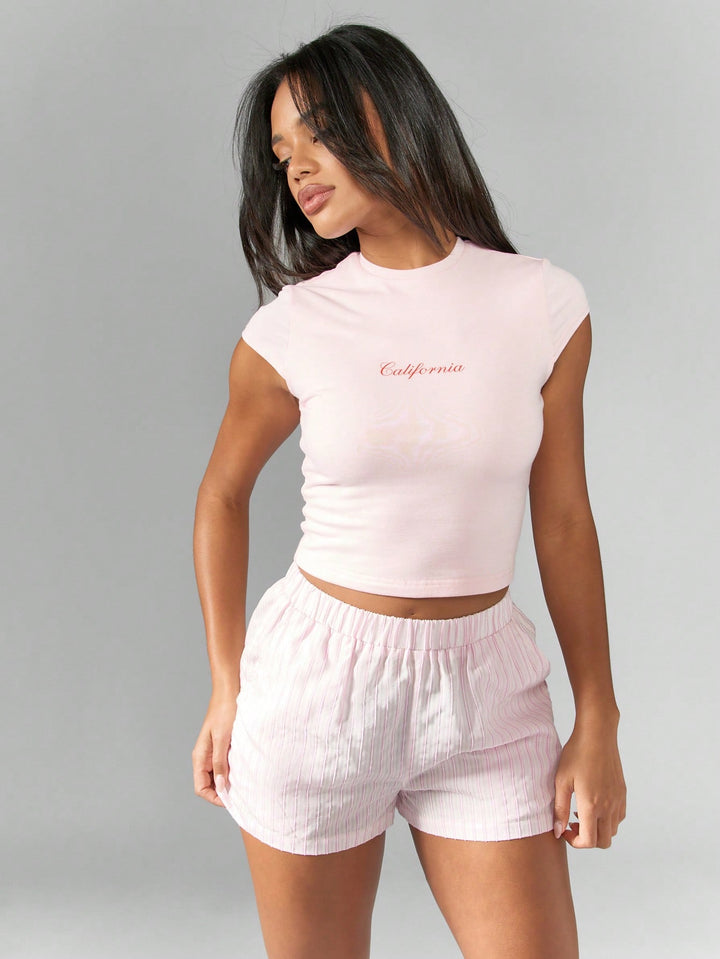 Top SHEIN, rózsa