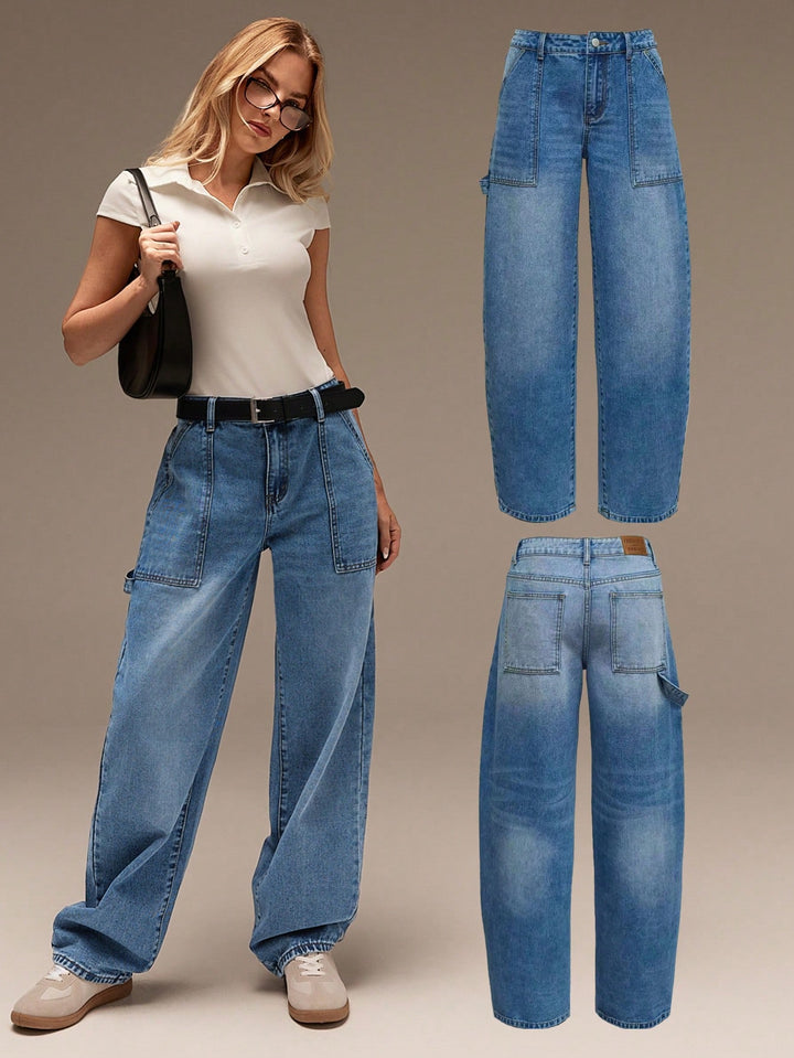 Jeans SHEIN, albastru