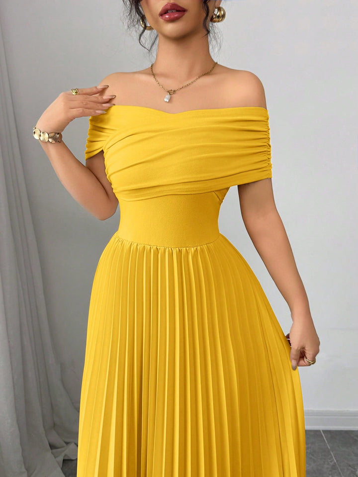 Rochie maxi SHEIN, galben