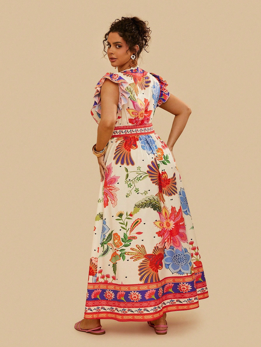 Rochie maxi SHEIN, mix culori