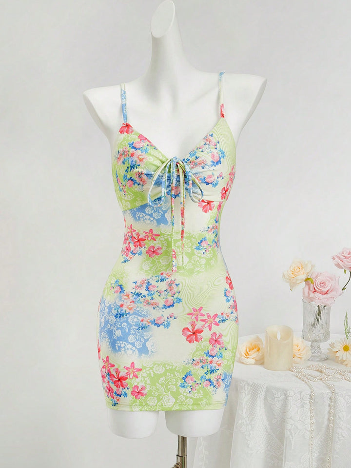 Rochie mini SHEIN, verde