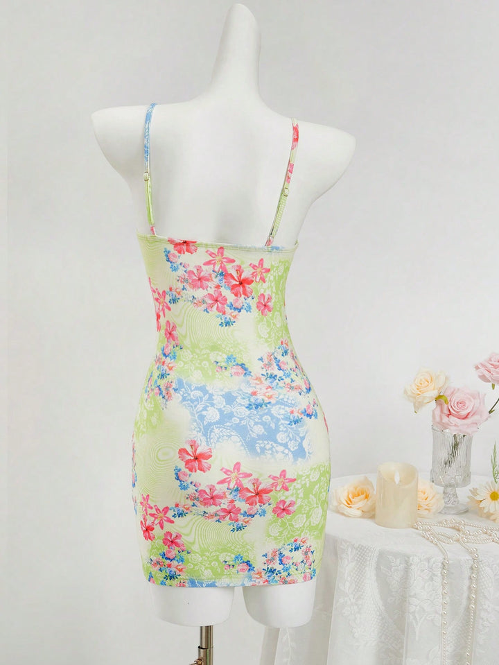 Rochie mini SHEIN, verde