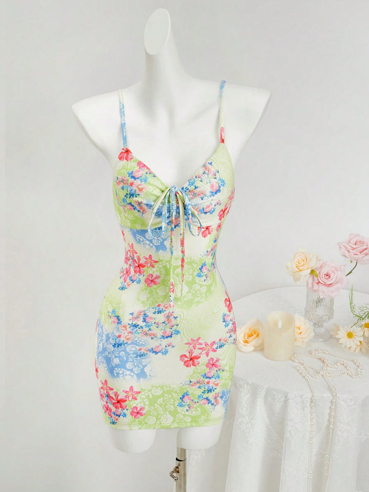 Rochie mini SHEIN, verde