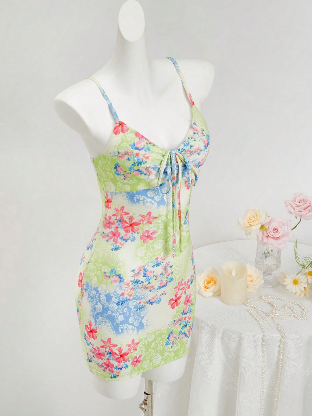 Rochie mini SHEIN, verde