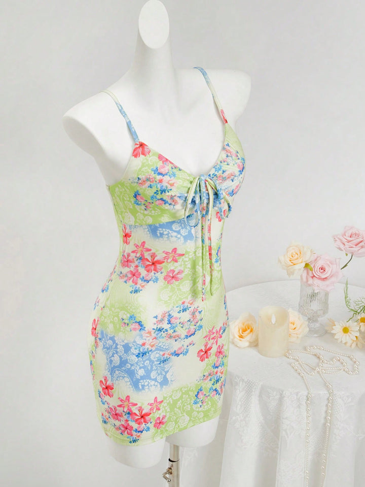 Rochie mini SHEIN, verde