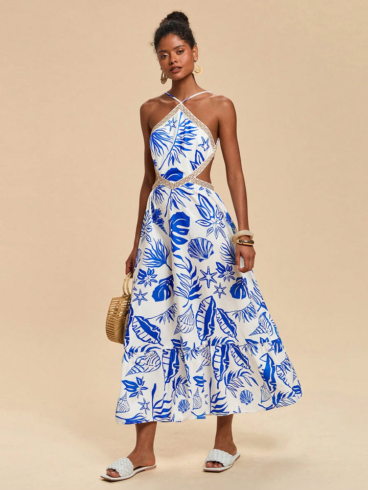 Rochie maxi SHEIN, albastru