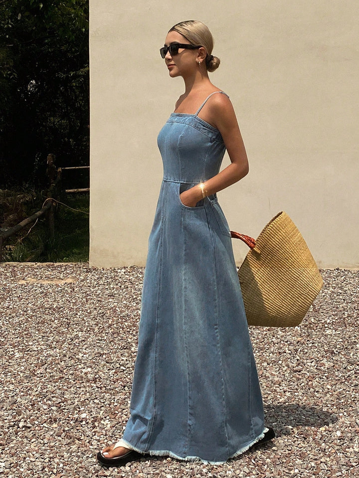 Rochie maxi SHEIN, albastru