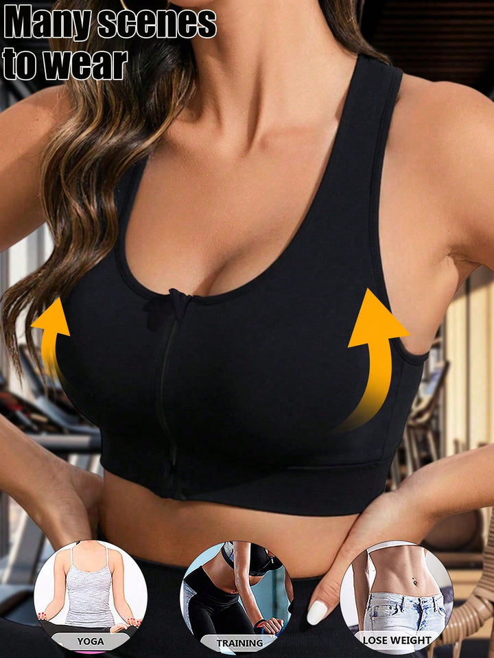 Bustieră sport SHEIN, negru