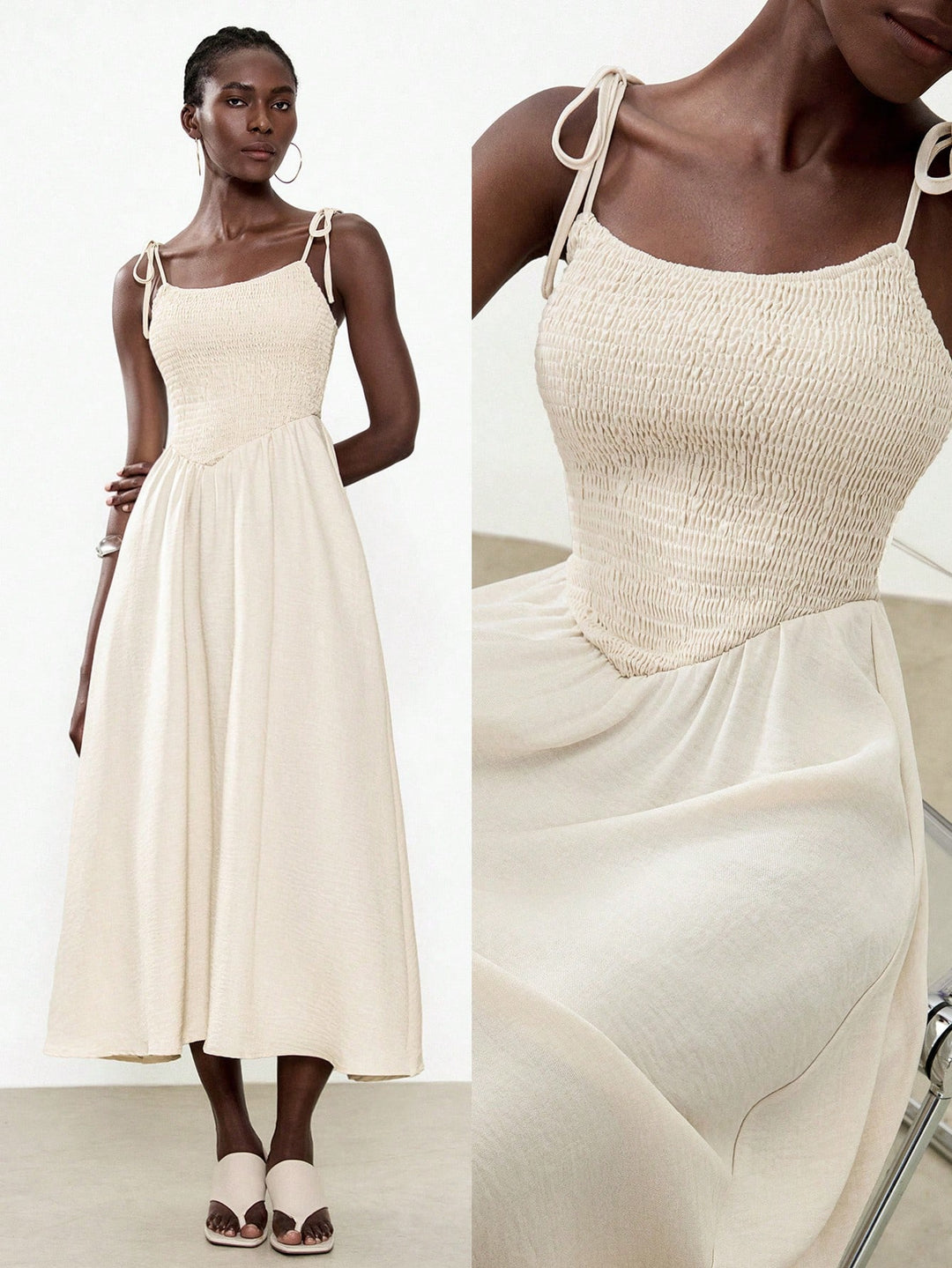 Rochie maxi SHEIN, alb