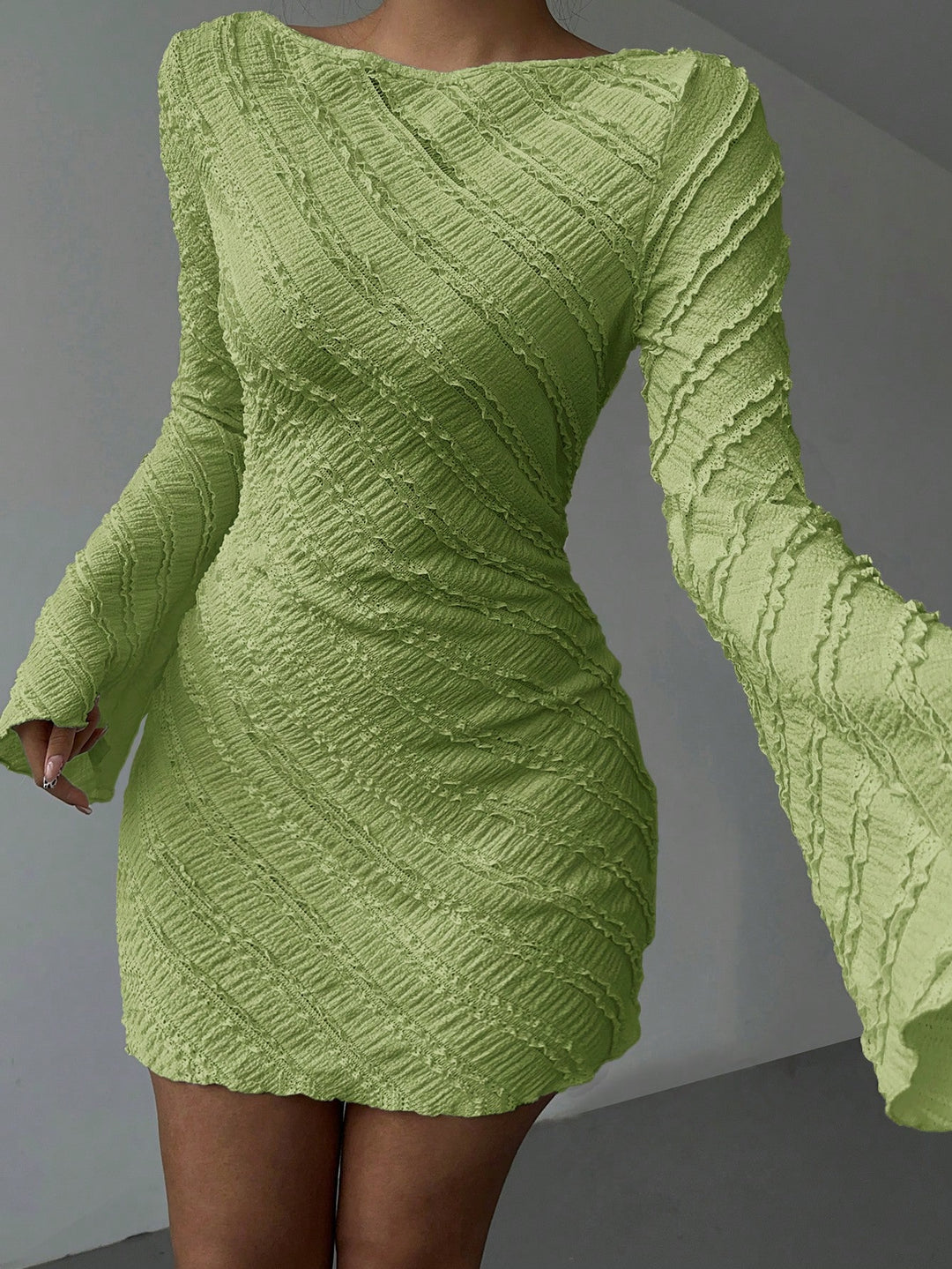 Rochie mini SHEIN, verde
