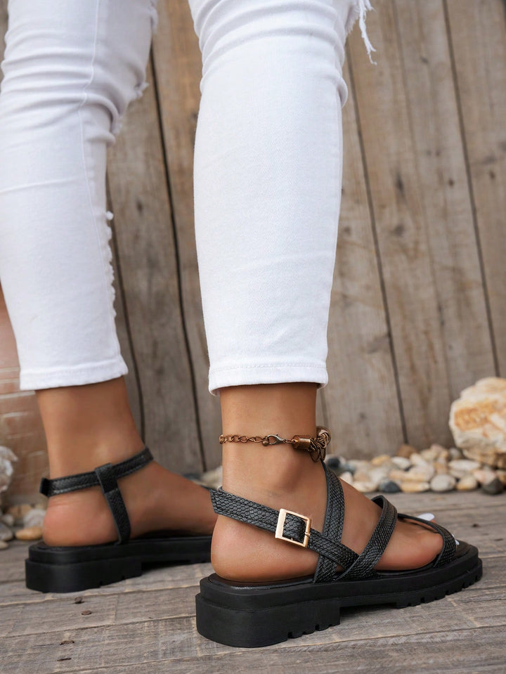 Sandale SHEIN, negru