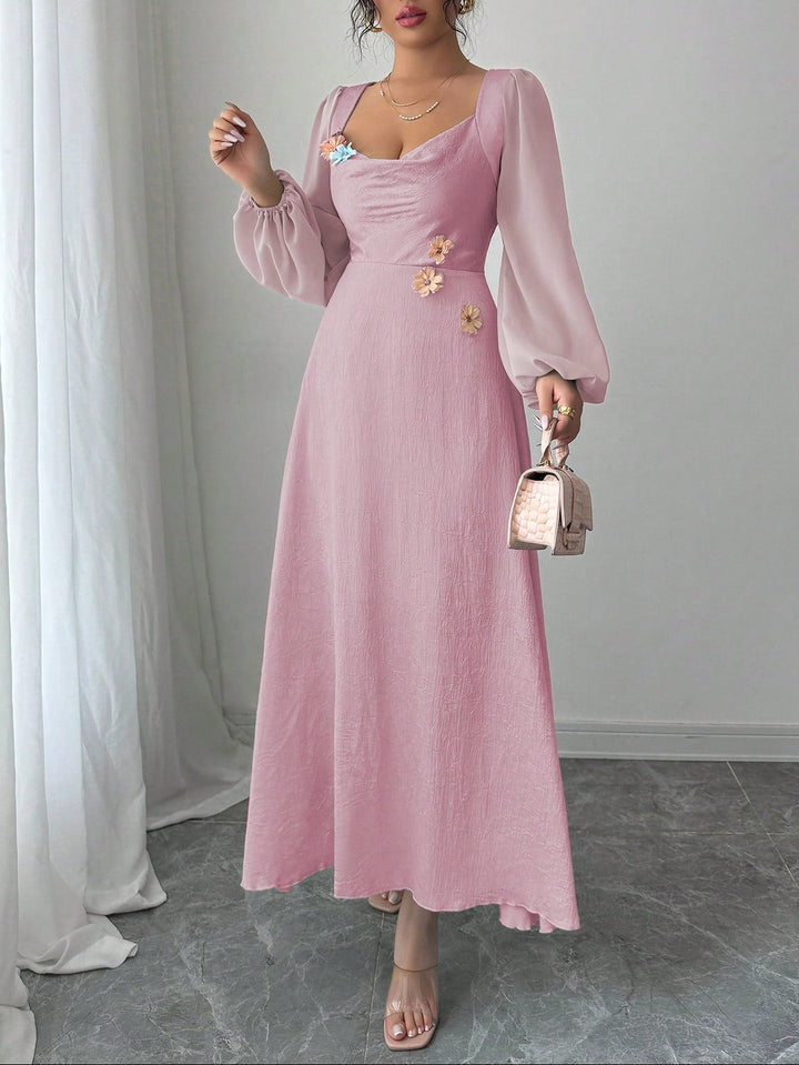 Rochie maxi SHEIN, roz