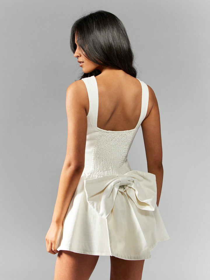 SHEIN mini ruha, ekrü