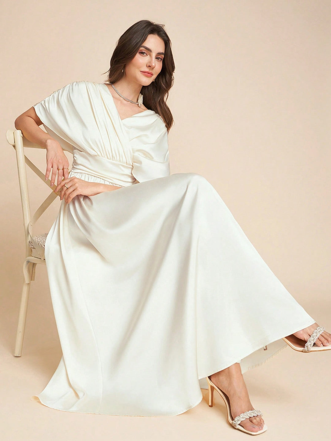 Rochie maxi SHEIN, portocaliu