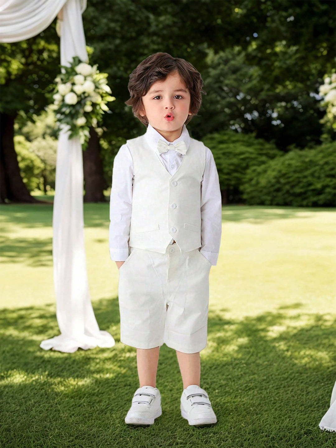Costum SHEIN, alb