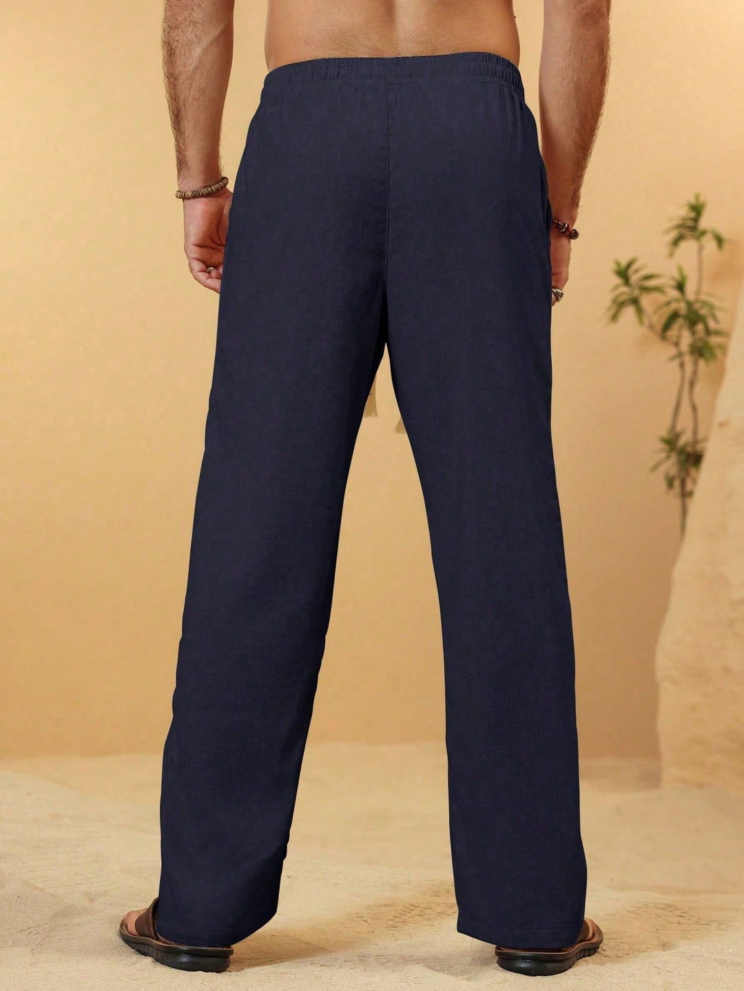 Pantaloni SHEIN, bleumarin